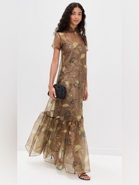 STAUD | Dresses | Staud Casey Dress Garden Moss Green Dress | Poshmark